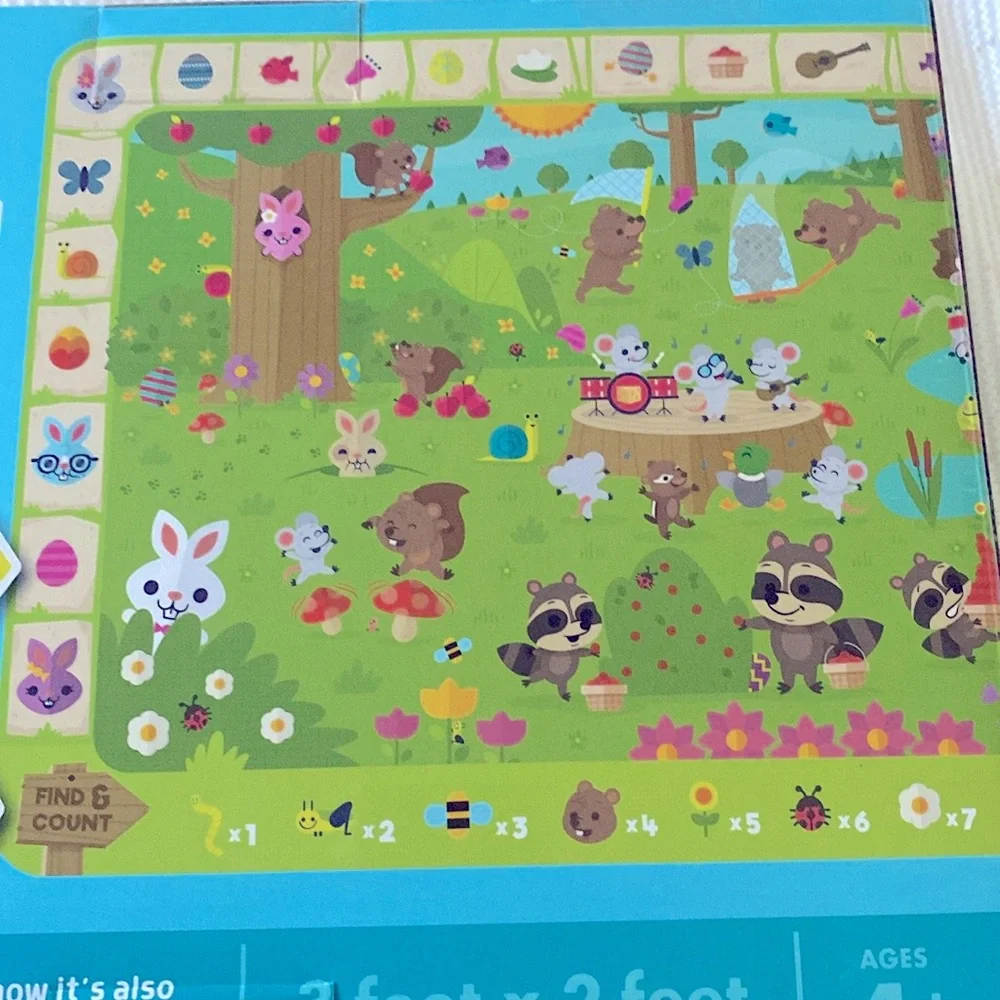 Chuckle and Roar Easter seek and find floor puzzle